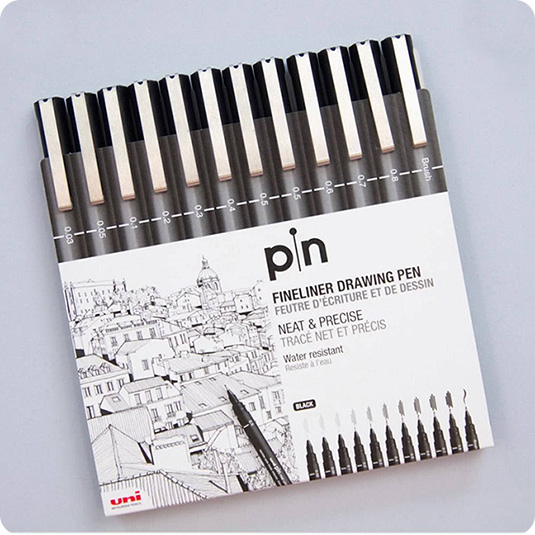 Uniball Uni Pin Fineliner Drawing 12 Pen