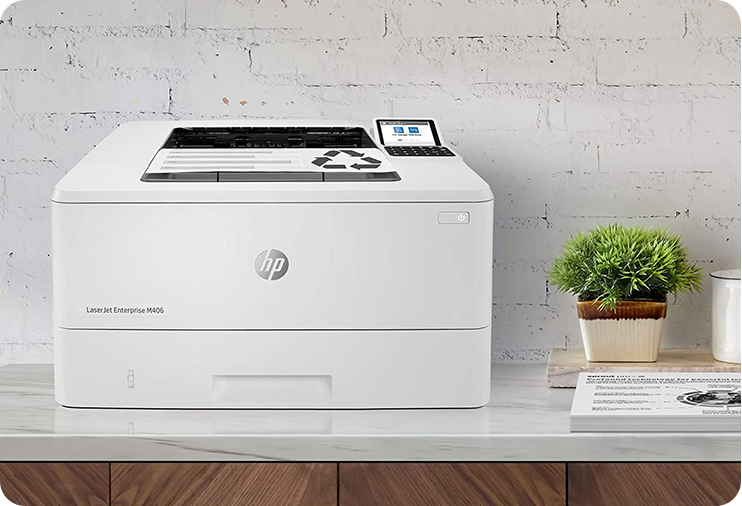 HP LaserJet Enterprise M406dn Monochrome Duplex Printer