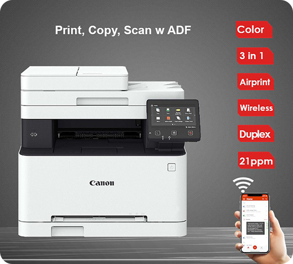 Canon i-SENSYS MF643Cdw Multifunction Color Laser Printer