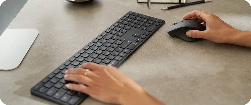 Rapoo 9800M Multi-mode Wireless Keyboard and Mouse