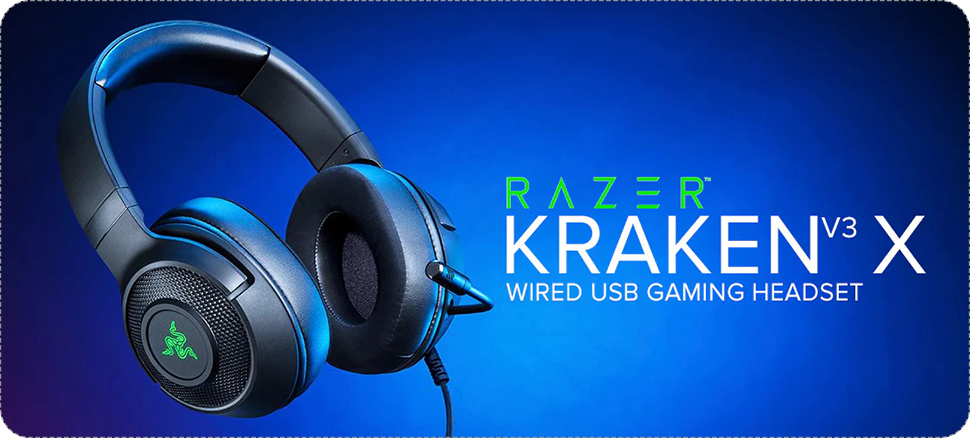 Razer Kraken V3X Gaming Headphones