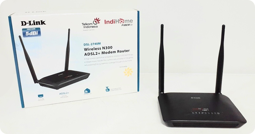 D-Link DSL-2740M ADSL2 Plus Wireless N300 Modem Router