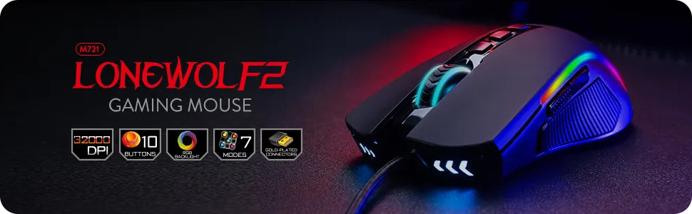 Redragon Lonewolf 2 M721-PRO Wired Gaming Mouse