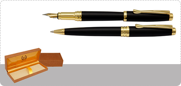 Iplomat Arena Ballpoint Pen and Fountain Pen Set
