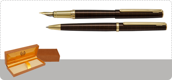 Iplomat Muller Ballpoint Pen and Fountain Pen Set