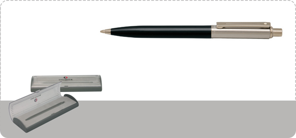 Sheaffer SENTINEL Black Clip Steel Tone Trim Pen