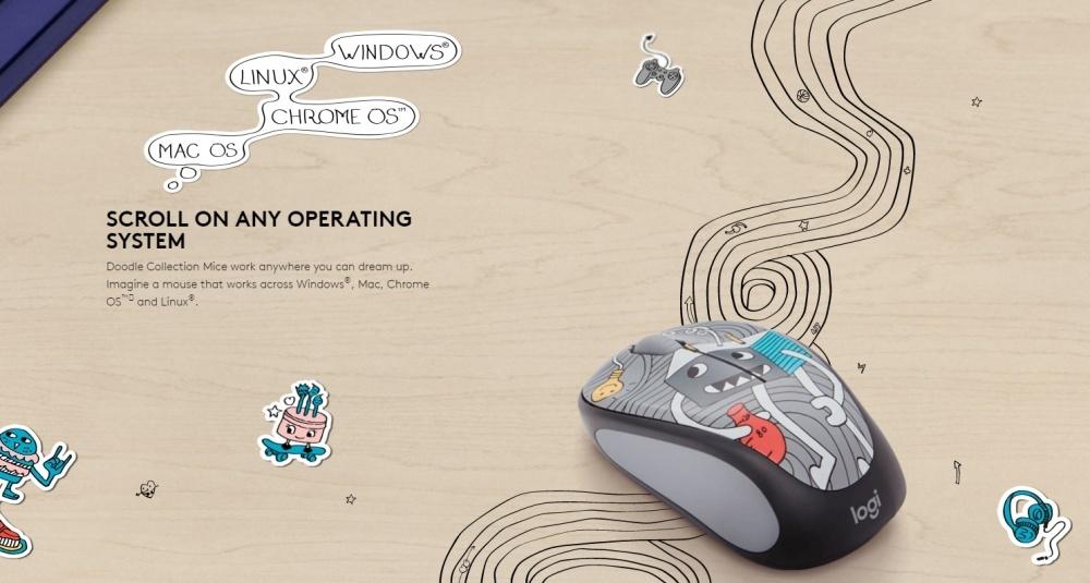 Logitech M238 Doodle Collection Wireless mouse