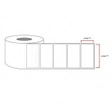 لیبل PVC تک ردیفه سایز 20x40 میلی متر